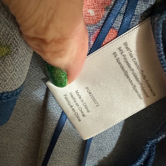 Modcloth Tank Top Womens Medium Blue Cherry Bomb Print Coquette 90 Kidcore Retro - Picture 8 of 14